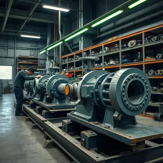 ハラジルポンプ修理の作業場